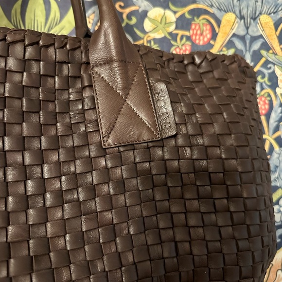 COPY - FALOR leather woven brown bag Italy - Picture 4 of 16